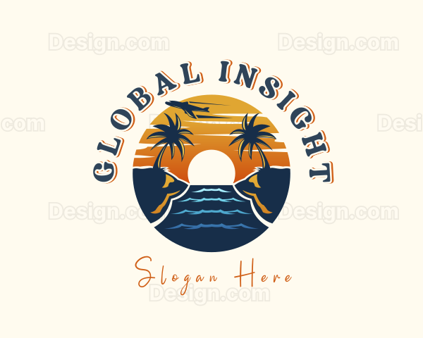 Tropical Beach Getaway Logo