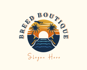 Tropical Beach Getaway logo design