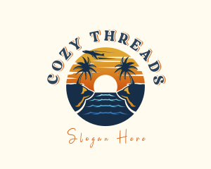 Tropical Beach Getaway logo design