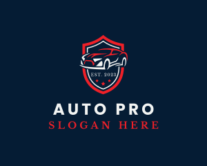 Auto Vehicle Shield logo design