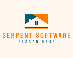 House Property Roof logo design