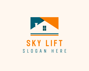 House Property Roof logo design