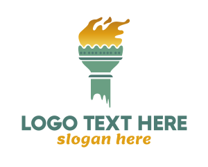 Liberty Torch Flame logo