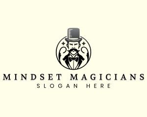 Ringmaster Circus Magician logo design