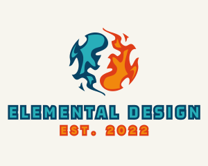 Water Fire Element logo