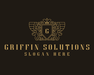 Upscale Royal Griffin logo design