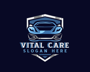 Sports Car Garage Detailing Logo