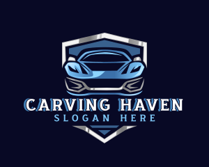 Sports Car Garage Detailing logo design