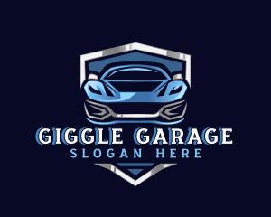 Sports Car Garage Detailing logo design