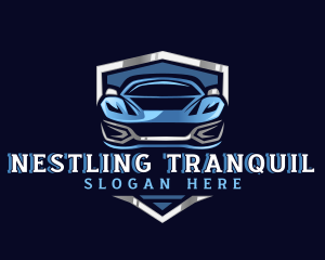 Sports Car Garage Detailing logo design