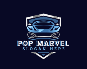 Sports Car Garage Detailing logo design