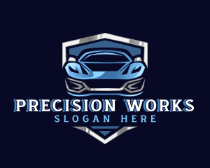 Sports Car Garage Detailing logo design