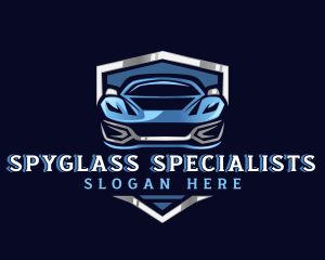 Sports Car Garage Detailing logo design