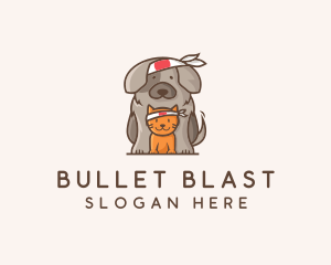 Japanese Samurai Pets logo design