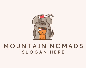 Japanese Samurai Pets logo design