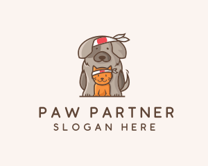 Japanese Samurai Pets logo design