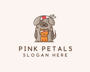 Japanese Samurai Pets logo design