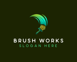 Paint Brush Renovation logo design