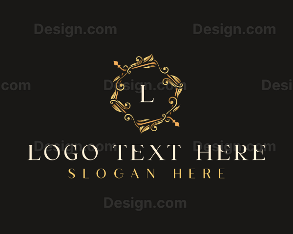 Luxury Leaf Ornament Logo