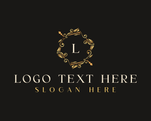 Luxury Leaf Ornament logo