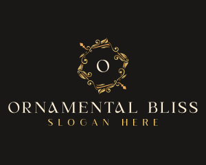 Luxury Leaf Ornament logo