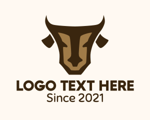 Abstract Brown Cow logo