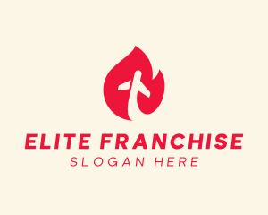 Red Flame Airline logo design