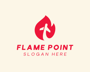 Red Flame Airline logo design