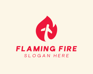 Red Flame Airline logo design