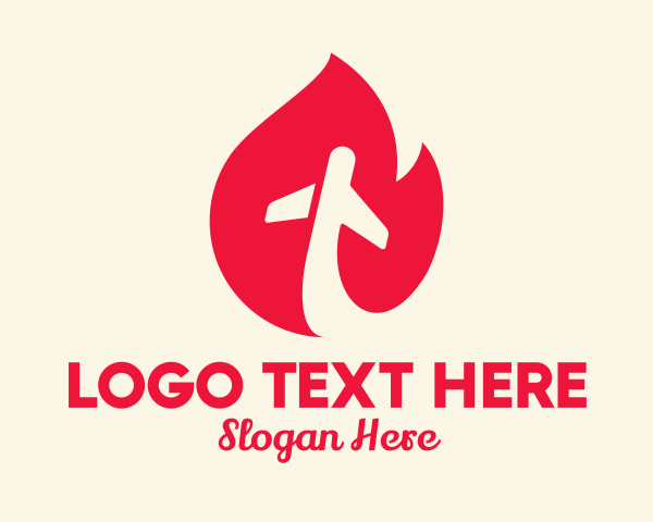 Red logo example 1