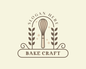 Baking Whisk Baker logo design