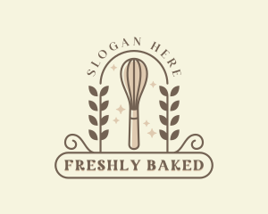 Baking Whisk Baker logo design