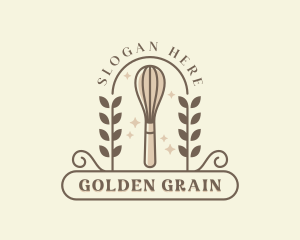 Baking Whisk Baker logo design