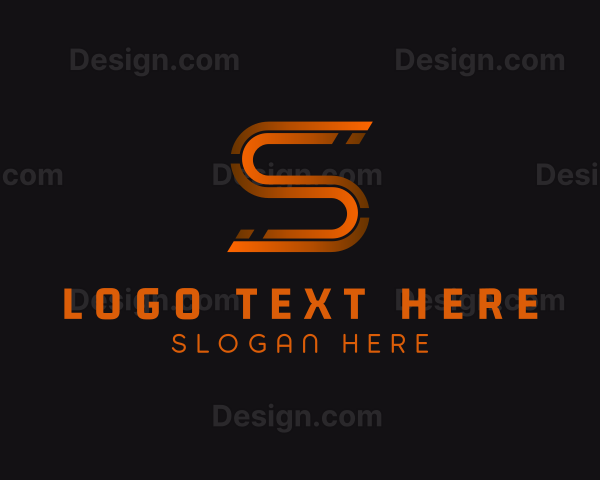 Modern Tech Business Letter S Logo