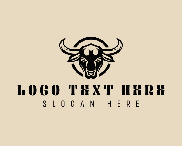 Ox logo example 3