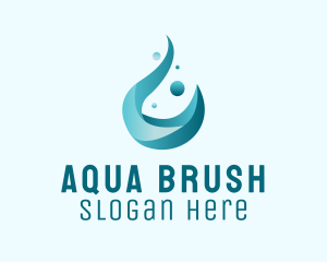 Liquid Water Droplet  logo design