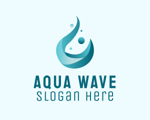 Liquid Water Droplet  logo design