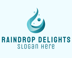 Liquid Water Droplet  logo design