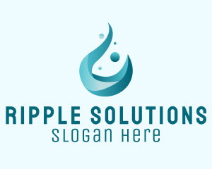 Liquid Water Droplet  logo design