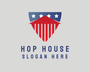 American House Property logo design