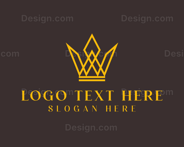 Luxury Crown Letter W Logo