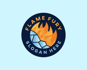 Ice Flame Thermal Cooling logo design