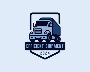 Shipping Truck Vehicle logo design