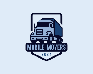 Shipping Truck Vehicle logo design