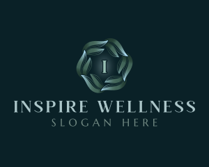 Natural Wellness Leaves logo design