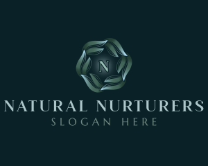 Natural Wellness Leaves logo design