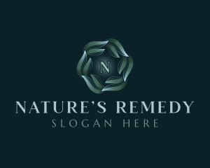 Natural Wellness Leaves logo design