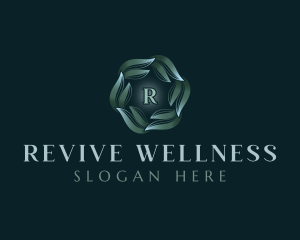 Natural Wellness Leaves logo design