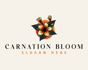 Hawaii Botanical Flower logo design