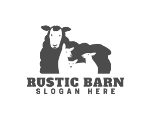 Woolly Lamb Barn logo design